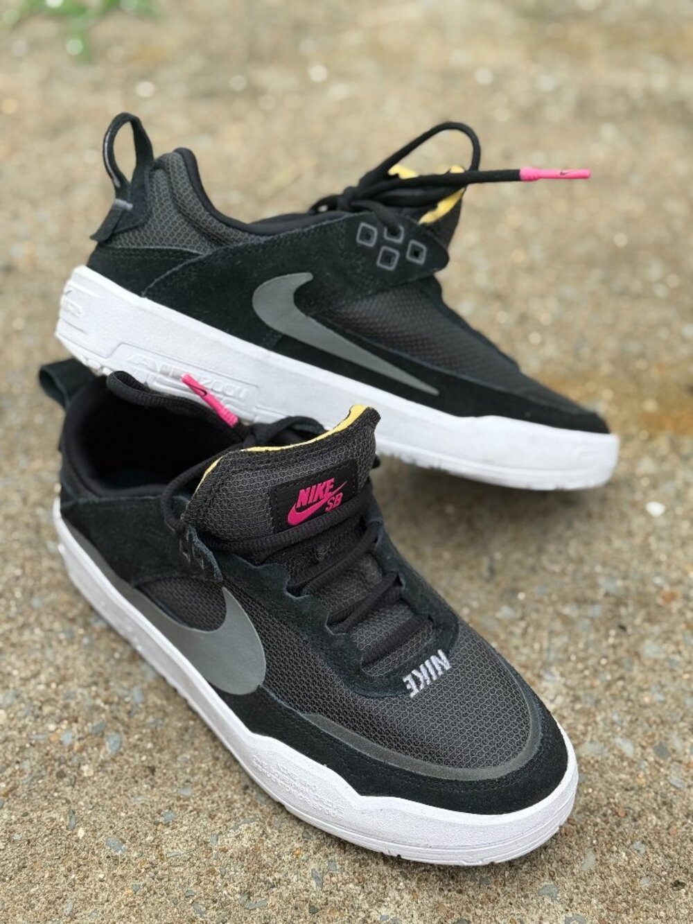 Nike SB Day One Air Zoom Black Pink Y2K Skate Streetwear Shoes 7Y W8.5 3995